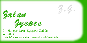 zalan gyepes business card