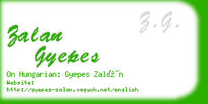 zalan gyepes business card